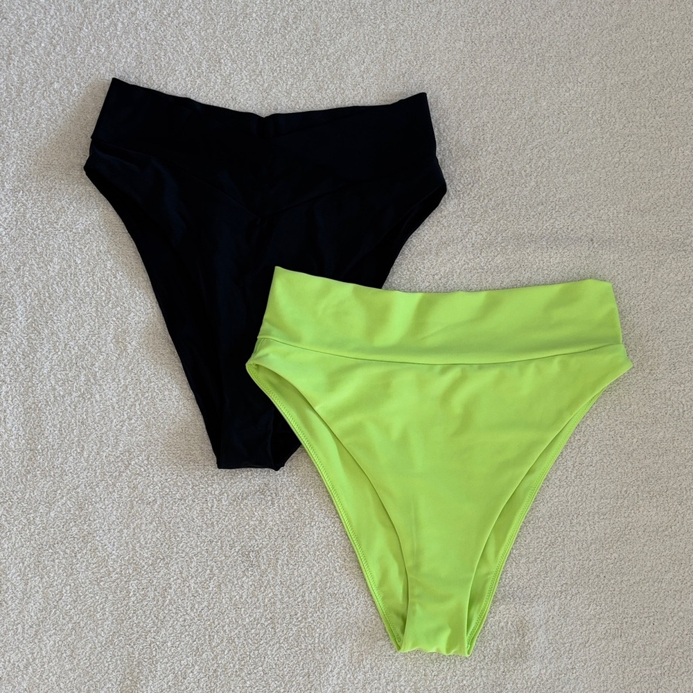 Aerie High Cut Cheeky Bikini Bottoms